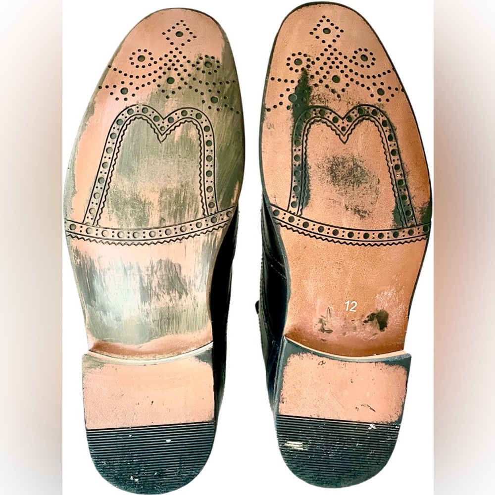 Men’s Dress Shoes made by Jousen Milan Sz 12 Black - Picture 2 of 6